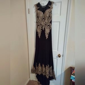 Formal Applique Body and along Hem